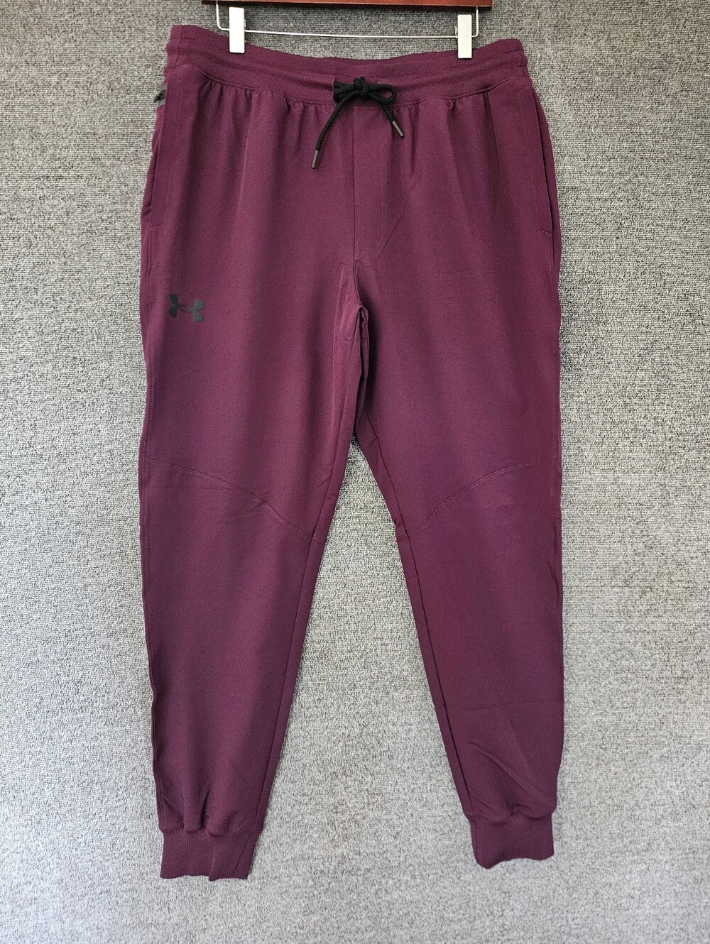 NWT Under Armour Sportstyle Elite Joggers XL Purple Stone Maroon Fitted Pants